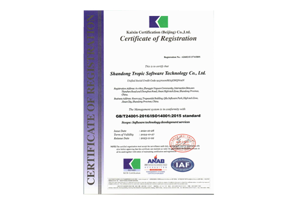 Certificate of Registration